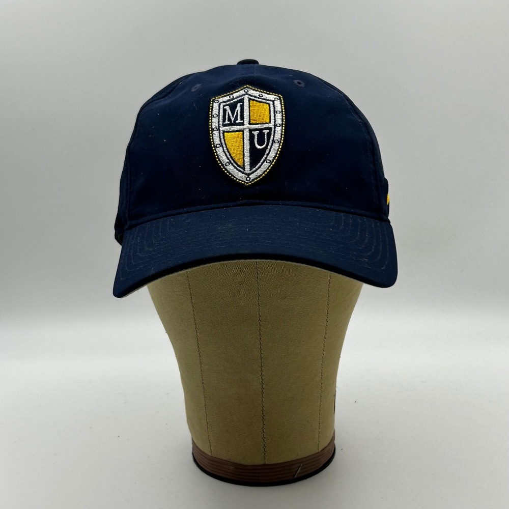 Nike Baseball Hat Mens OS Navy Blue Heritage86 MU Shield Crest Gorpcore